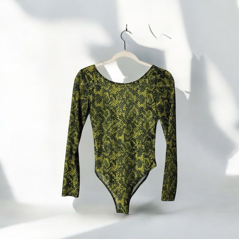 Y2K Womens Sheer Bodysuit Small Festival Whimsigoth Fairy Grunge‎ Coachella New